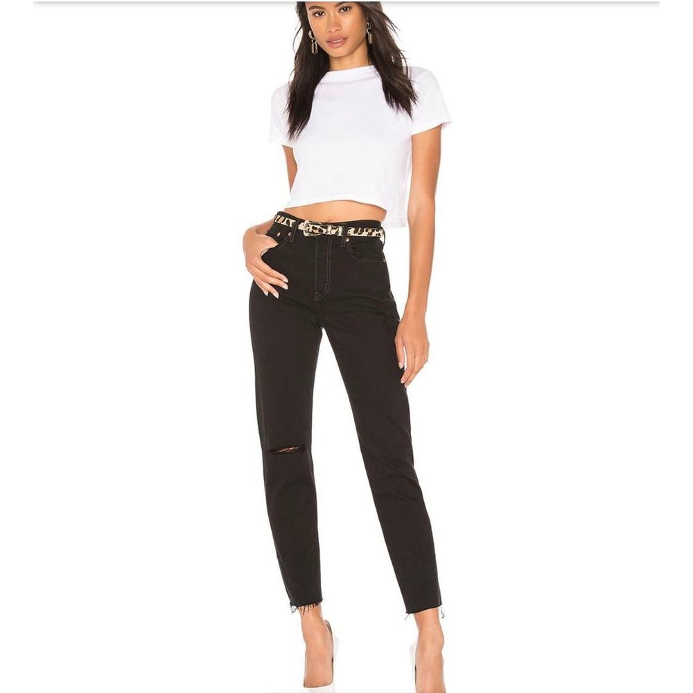 Levi's Wedgie Icon Distressed Raw Hem Jeans 25